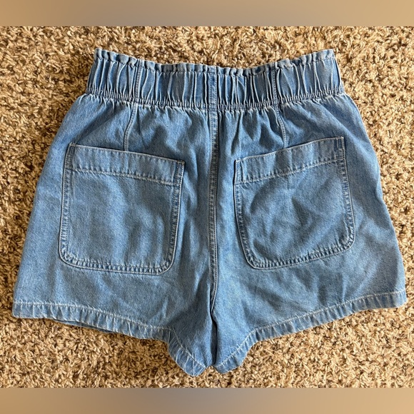 Madewell Denim Pull-On Paperbag Shorts - Picture 2 of 3